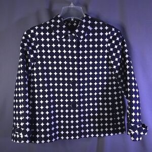 Talbots Circles Jacket Womens Size‎ 8P Business Casual Office 100% Cotton